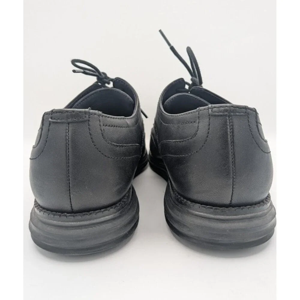 Cole Haan Original Grand Remastered Wingtip Oxford Men 9.5W Black Leather Shoes